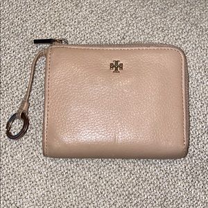 Tory Burch Cardholder Wallet in Nude Pink